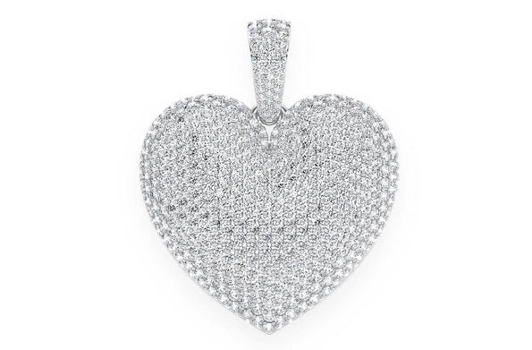 Large Bubbly Heart Pendant 14K